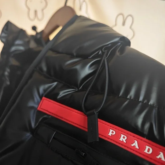 Prada Black Hooded Down Jacket - Picture 11 of 11